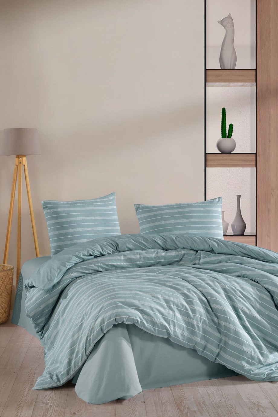 Stripe Saten (KİNG SİZE) Nevresim Takım
