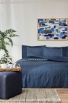 Oregon King Size Lastikli Çarşaf Denim Nevresim Takımı