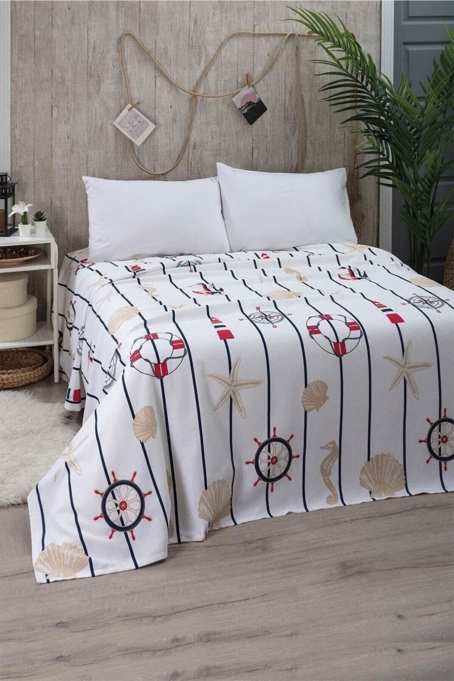 Marine Tek Kişilik Pike Yatak Örtüsü 170 X 230