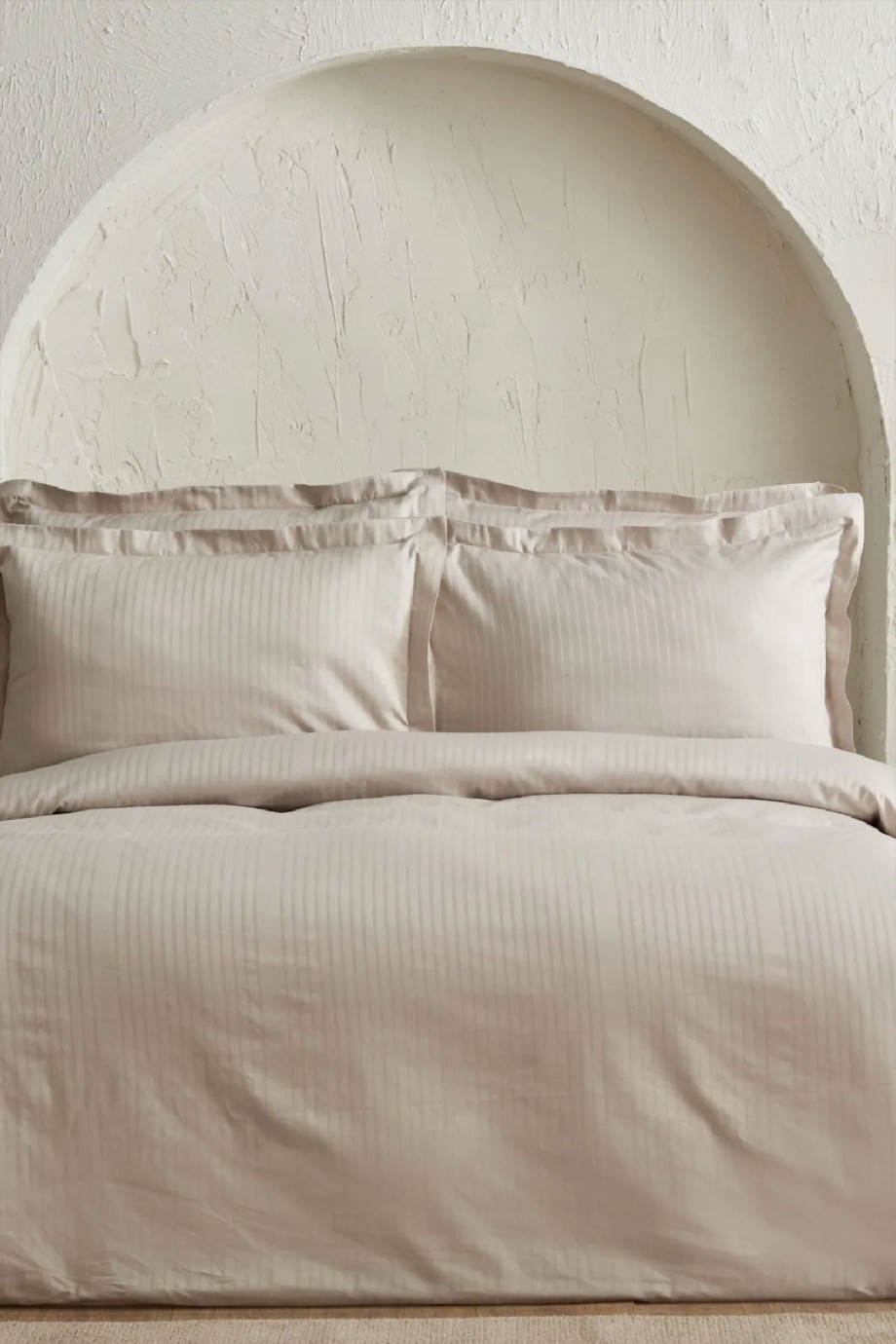 Uniq %100 Pamuk Saten King Size Nevresim Takımı Taş