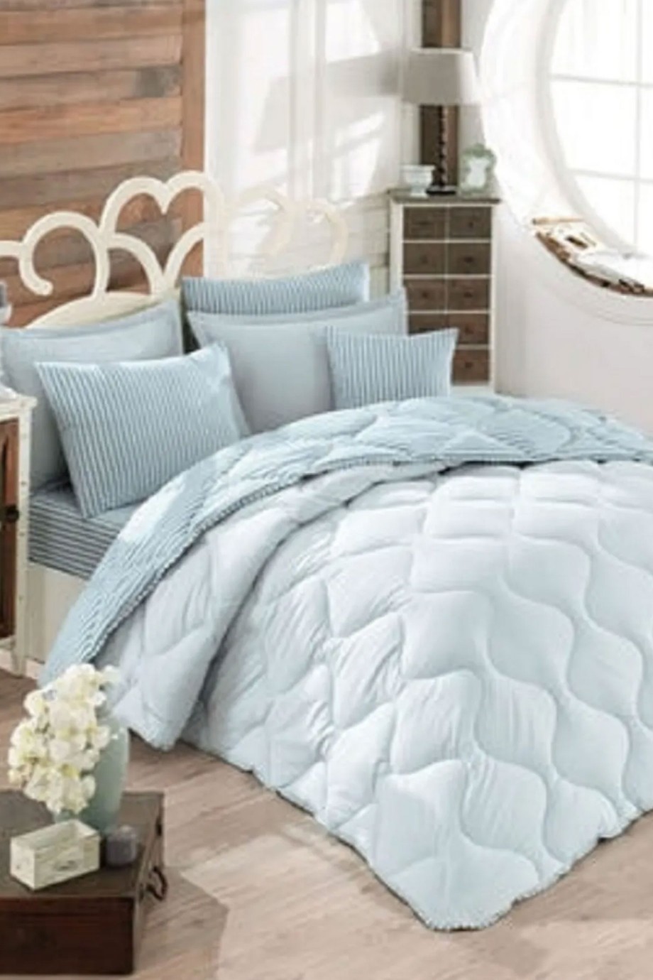 YORGAN - BATTAL BOY - KİNG SİZE - PAMUKLU RANFORCE KUMAŞ